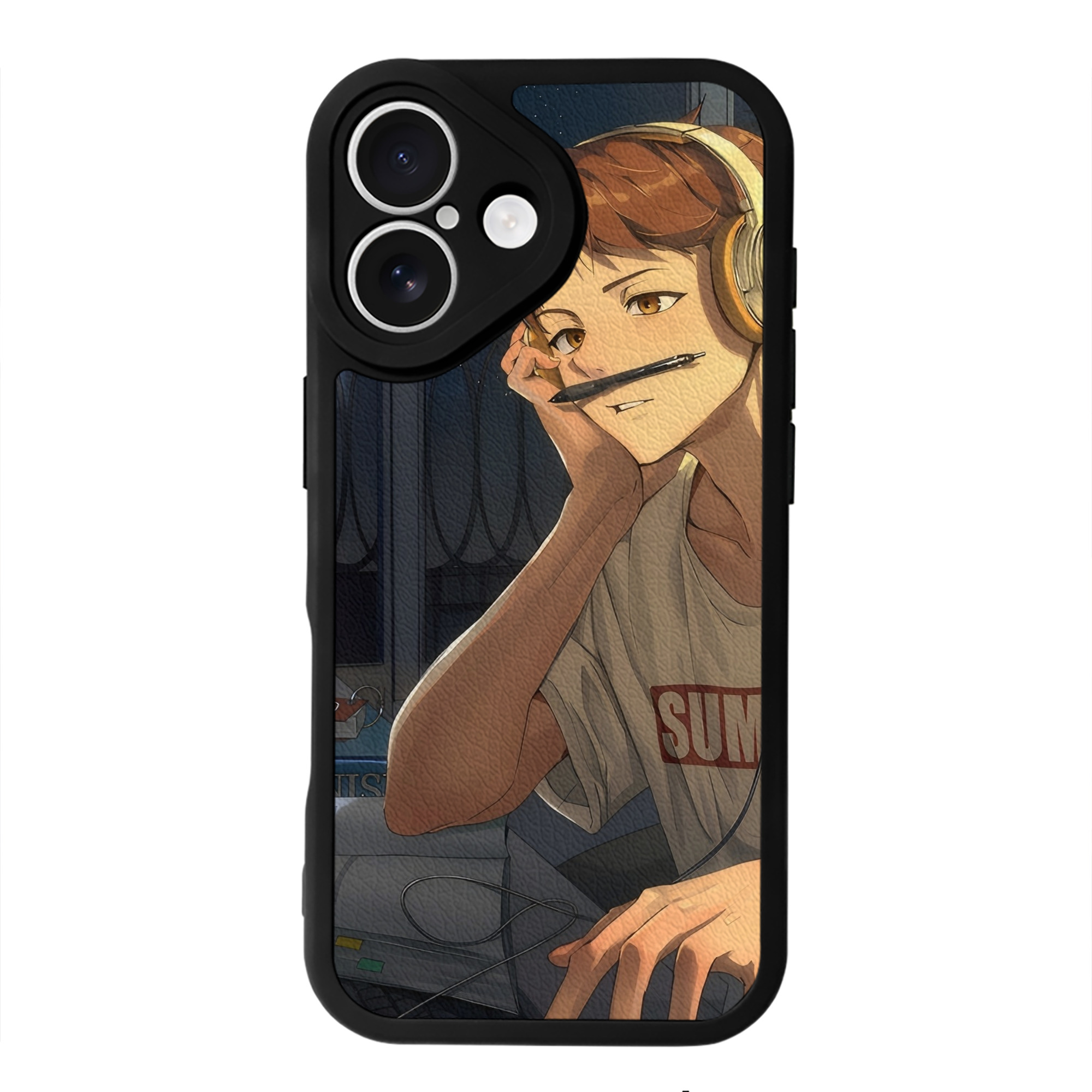 （画像用） ハイキュー!! Haikyu!! 【iPhone 16シリーズ対応】シリコンスマホケース（レザー調） 材質：シリコン
